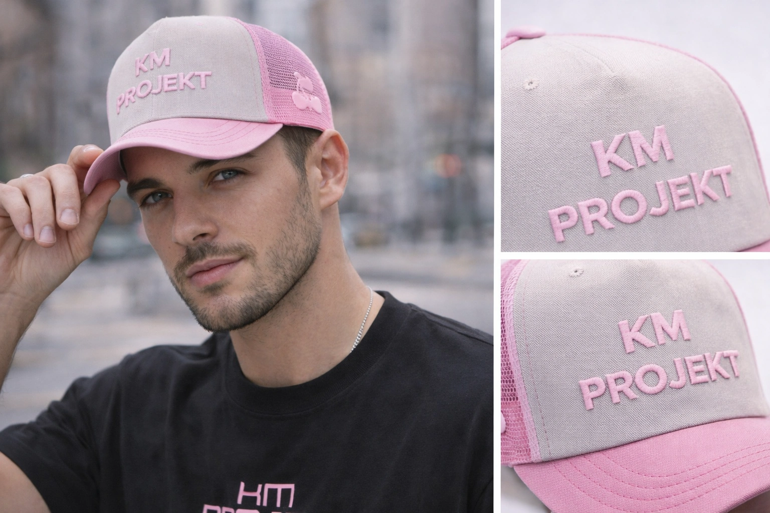Cherry Pink Trucker Cap - Imagen 3